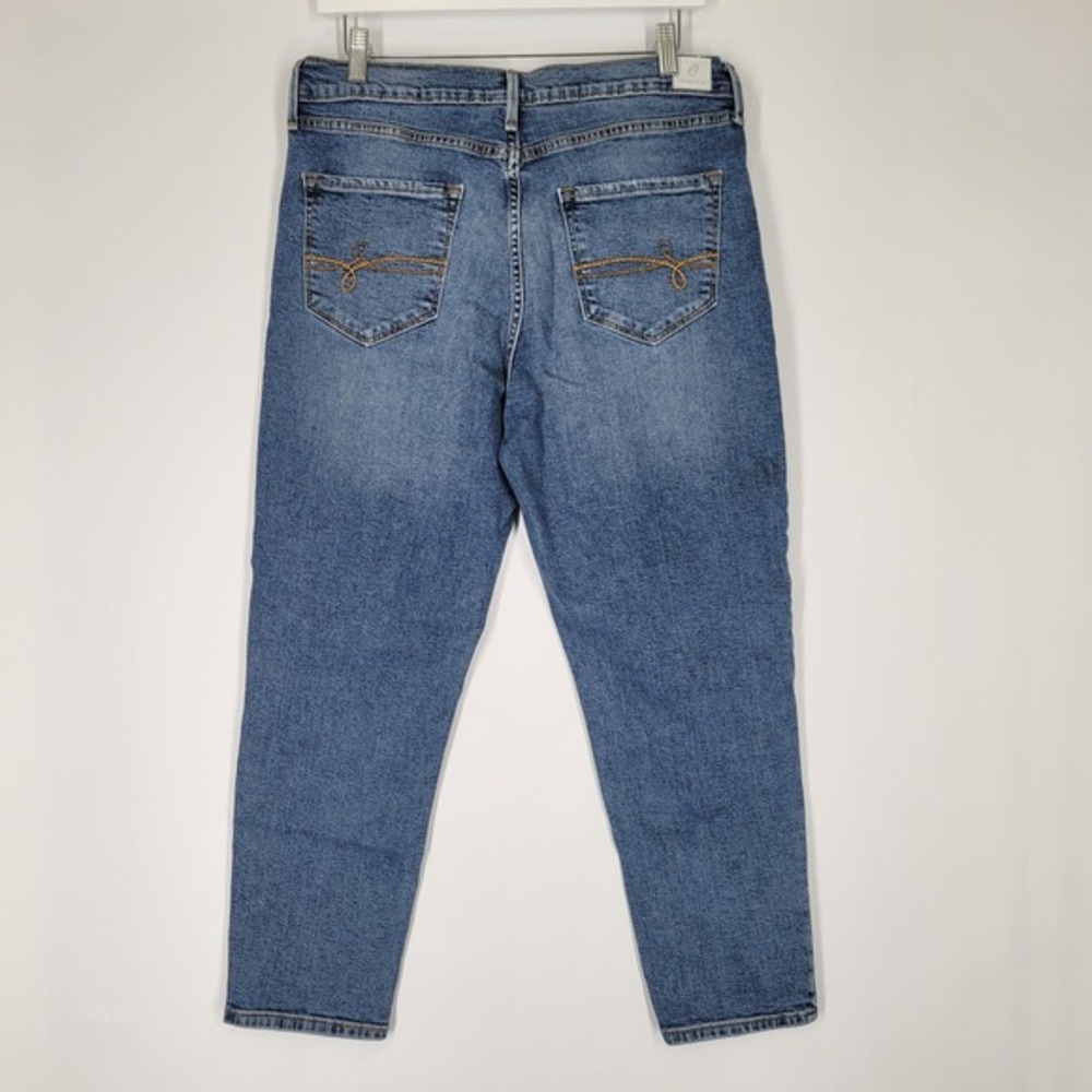 DENIZEN from Levi's Mom‎ Jean Distressed Medium Wash Blue Denim Size 31 x 25 - Picture 8 of 10